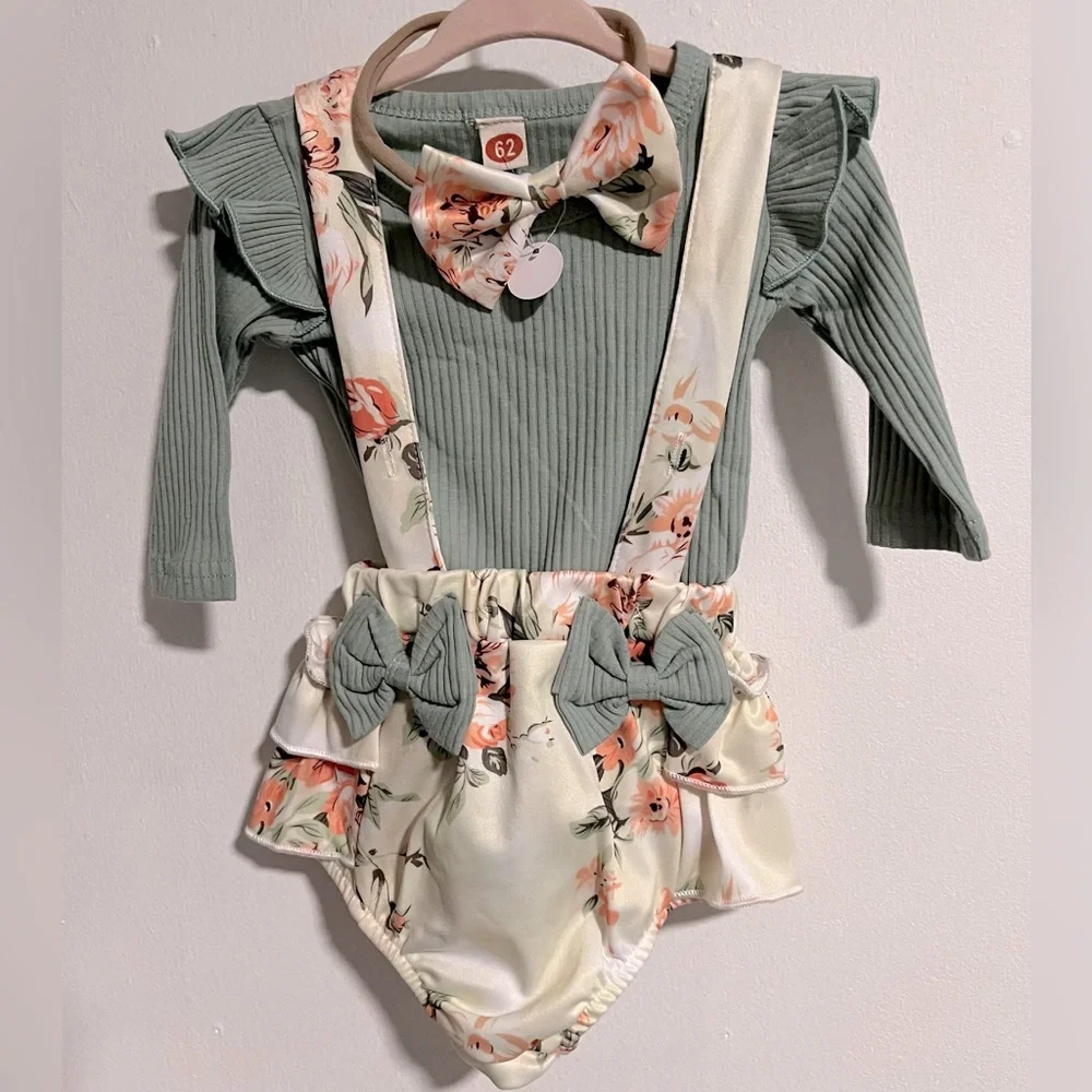 Floral Suspenders Set - Picture 5 of 6